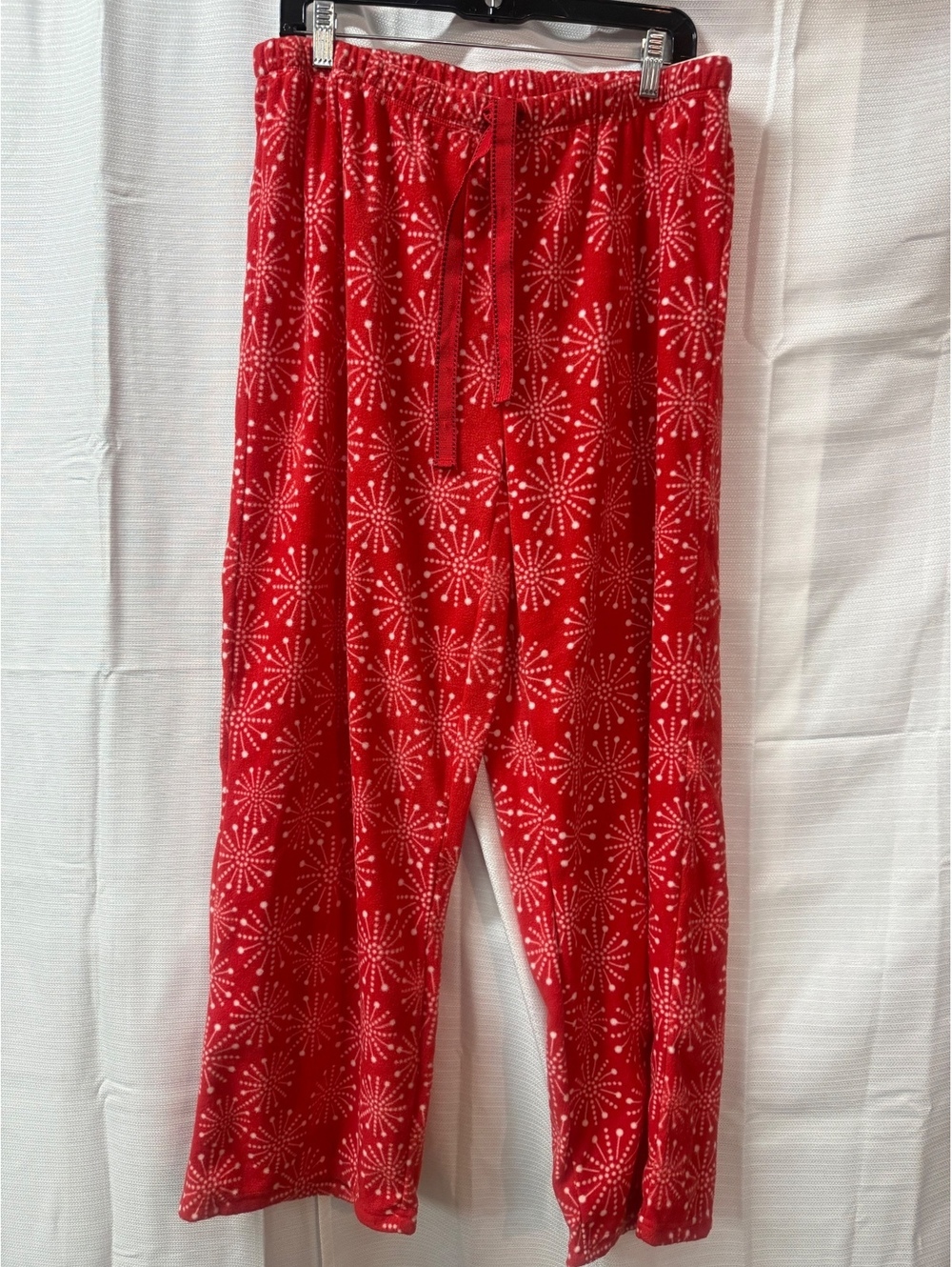 French Dressing Red Cotton Lounge Pants XL